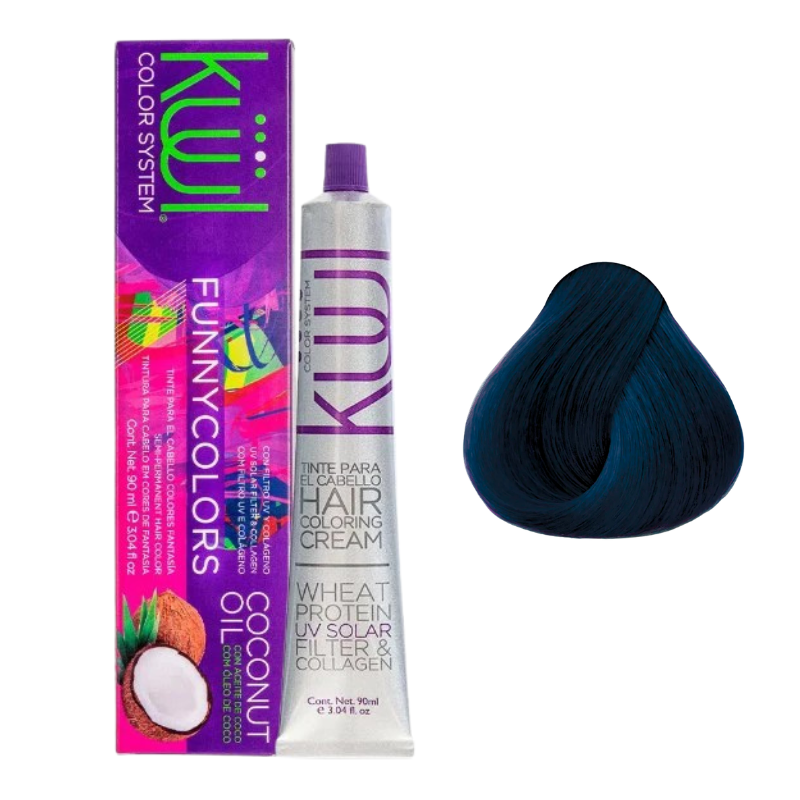 Tinte para Cabello Kuul Funny Colors Azul Jeans 90 g