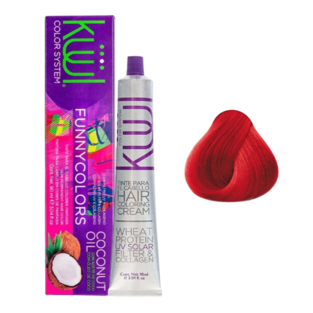 Tinte para Cabello Kuul Funny Colors Rojo 90 g